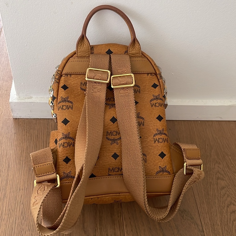 Mcm Logo Mini Backpack - image 4